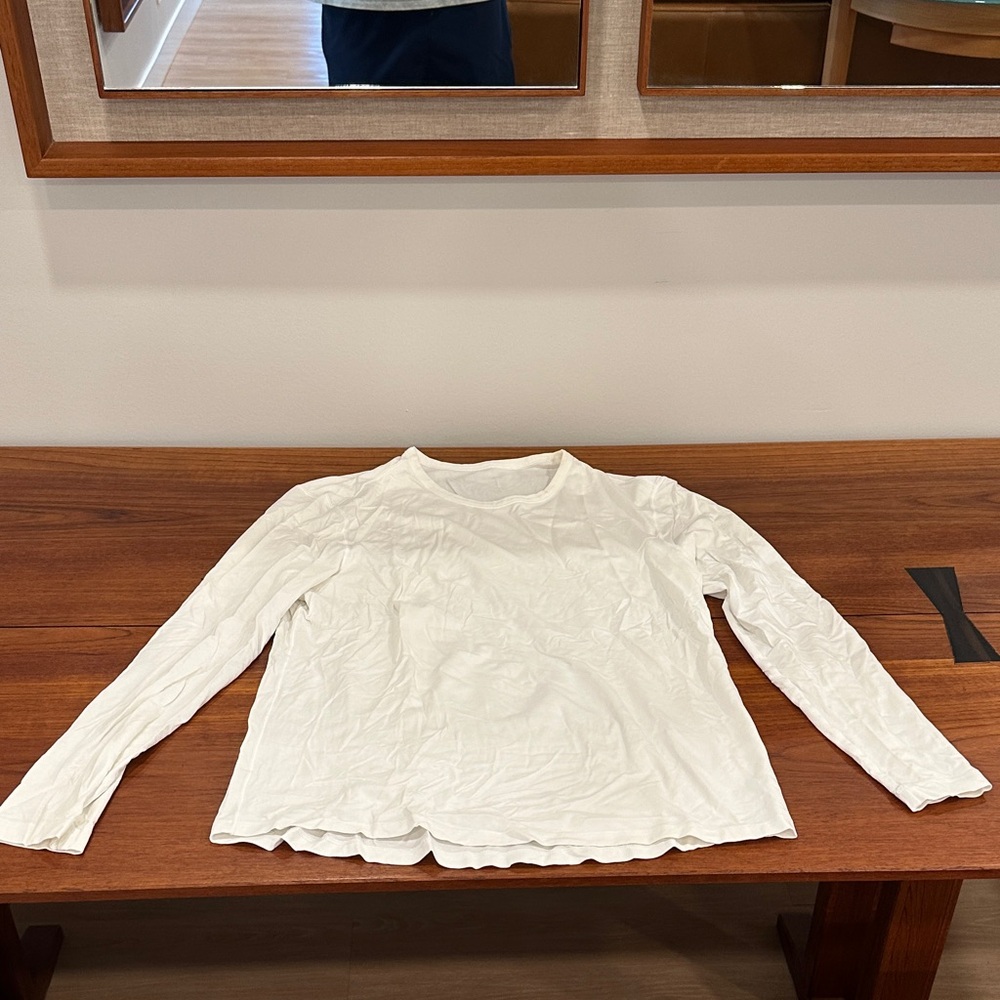 lululemon athletica White Long Sleeve Tee
